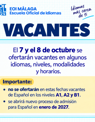 Vacantes 22 septiembre