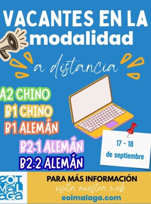 Vacantes Distancia Septiembre